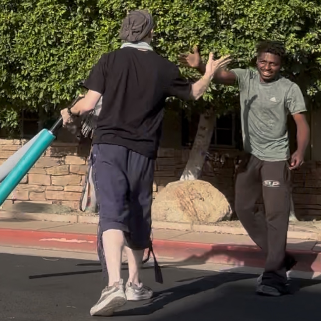 Post-combat high five